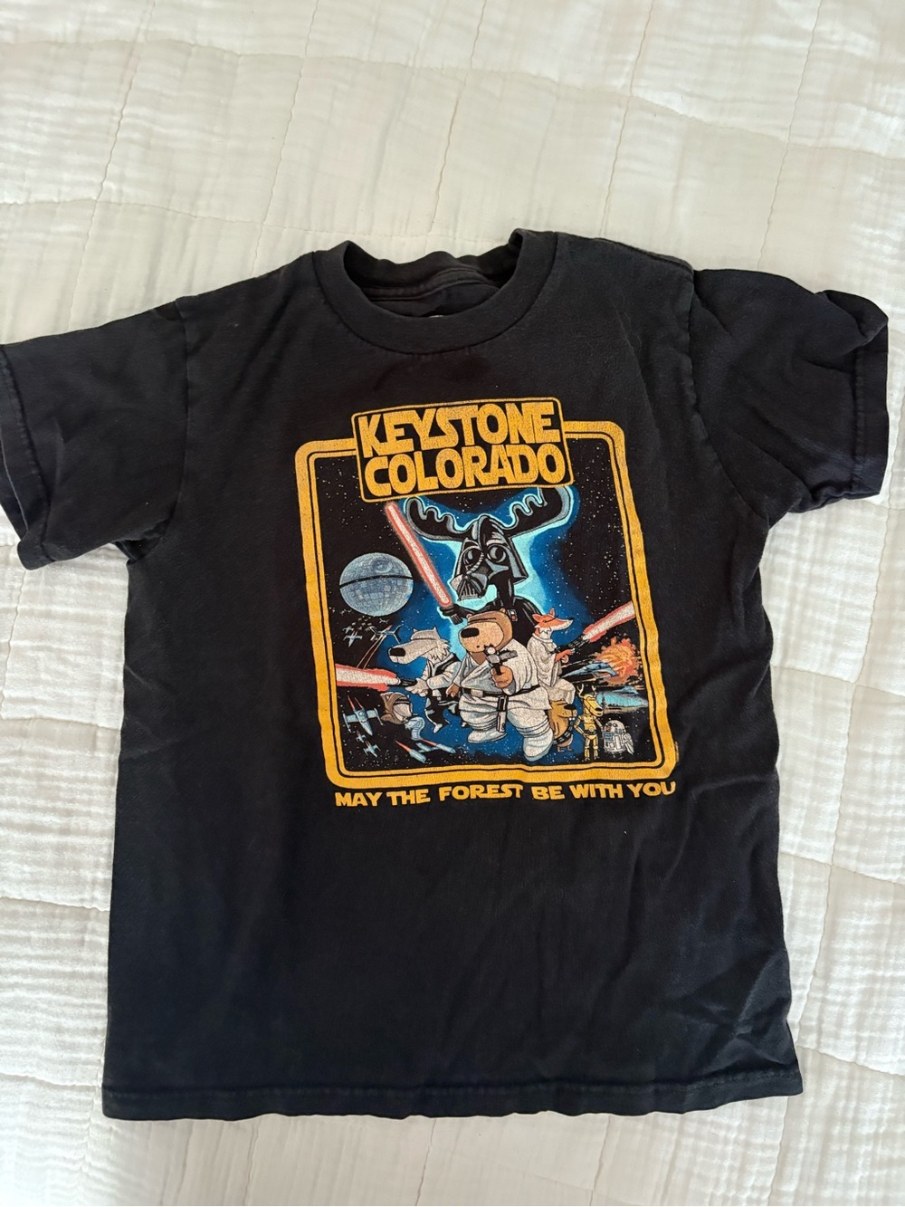 Keystone Colorado 'May the Forest Be With You' Kids Graphic Tee - Black